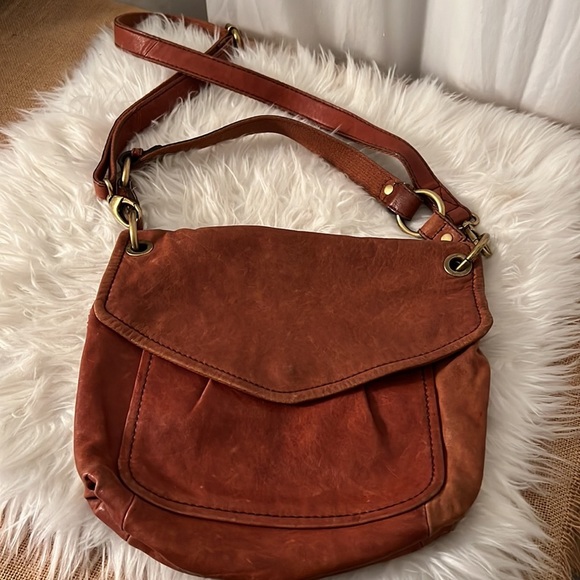 Fossil brown leather medium crossbody bag/ shoulder bag/ multi use bag - Picture 5 of 12